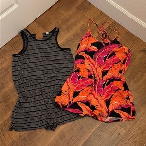 Bundle of 2 Old Navy Women's short jumpsuits